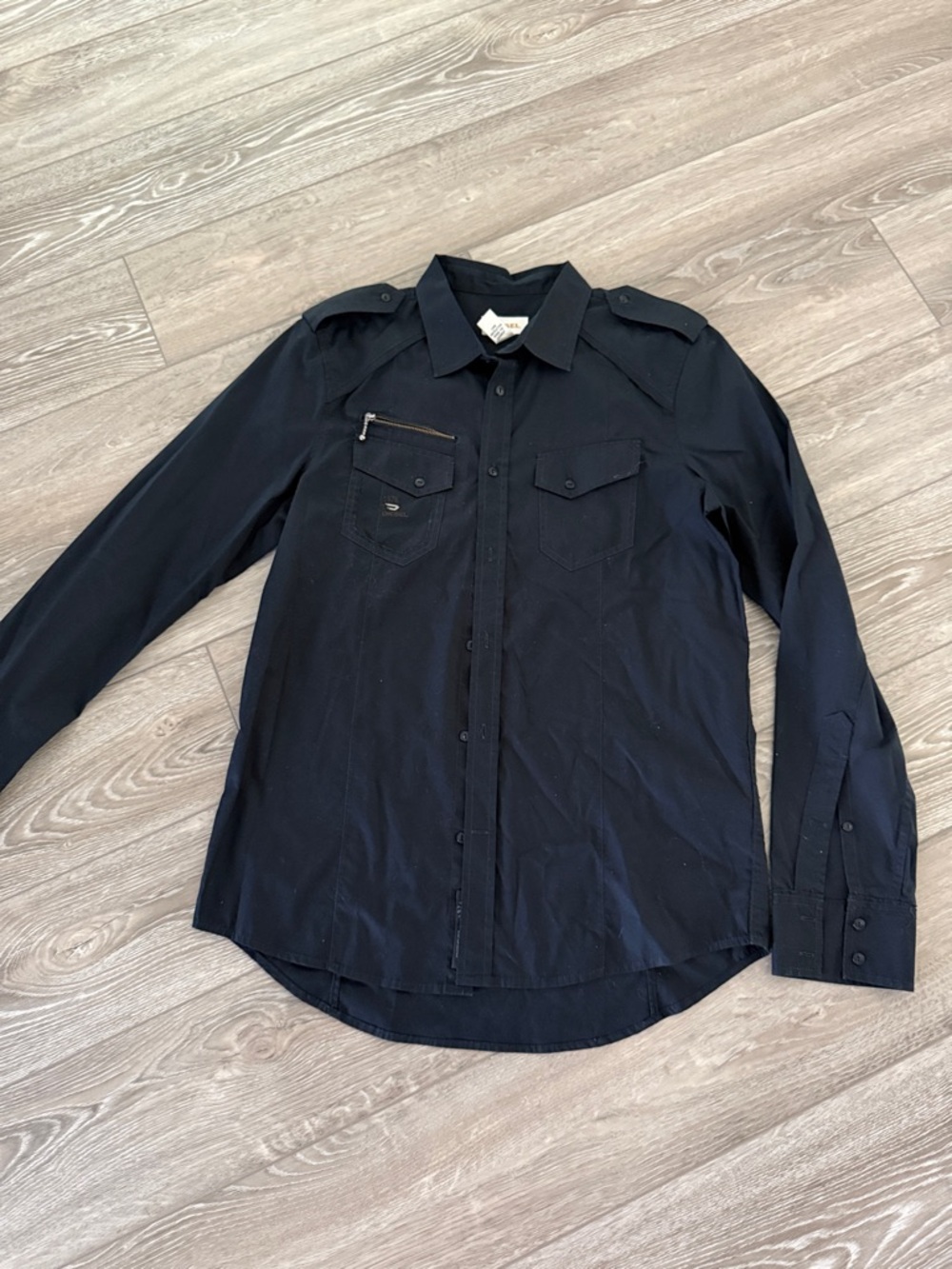 Men’s Diesel Black Button Down, Size M